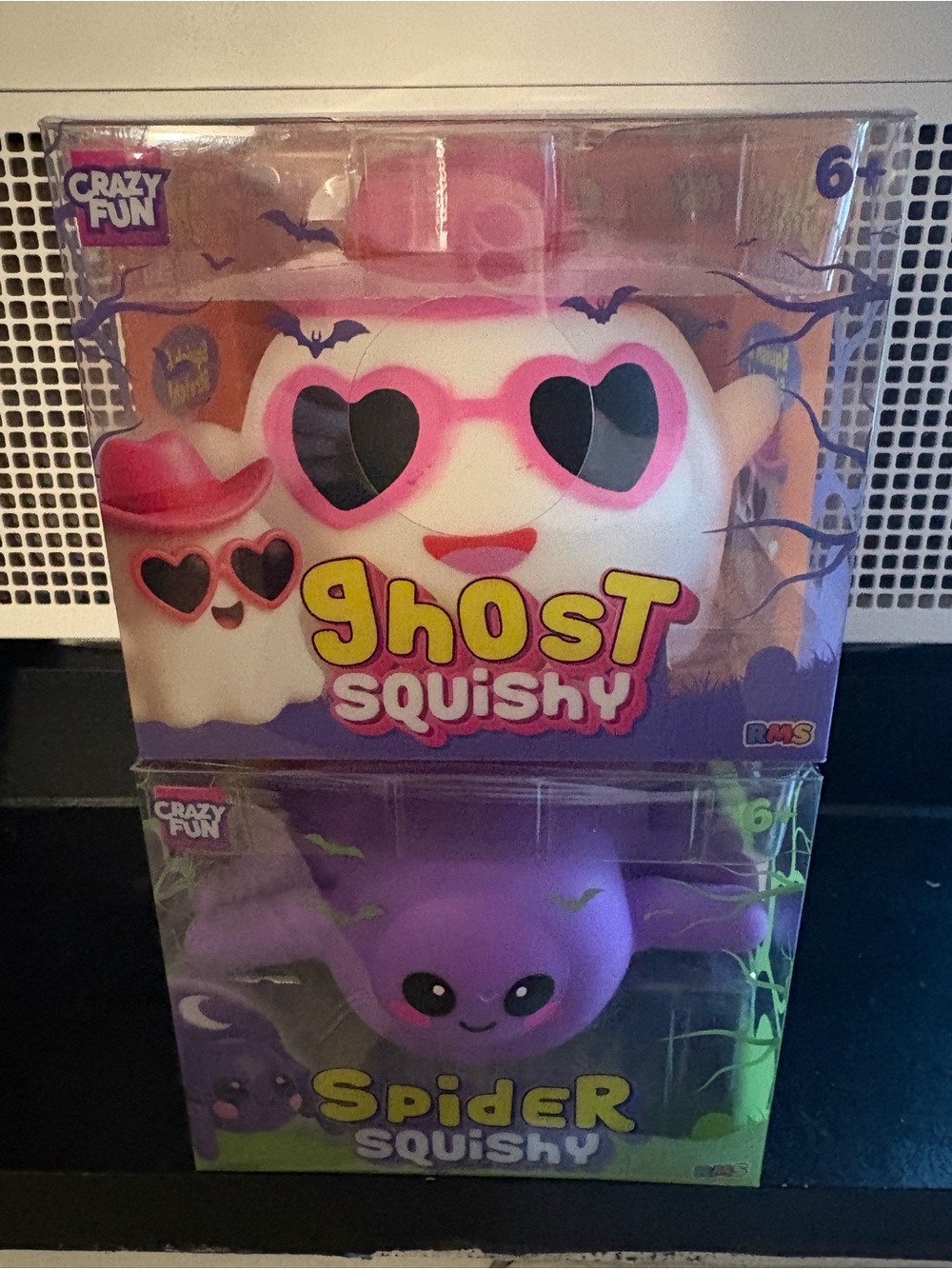 Ghost Squishy Toy - White and Pink